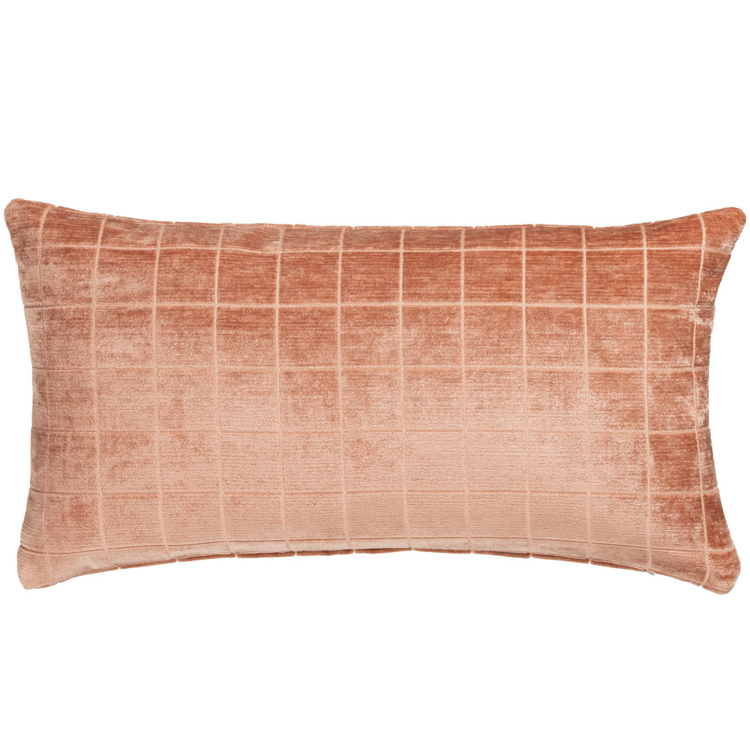 Otterville Velvet Grid Lumbar Pillow